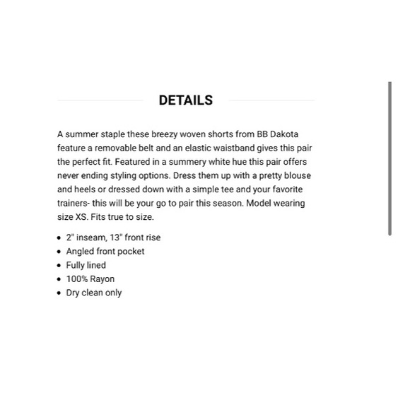 BB Dakota // Easy Breezy Short NWT🌛 - Picture 4 of 12